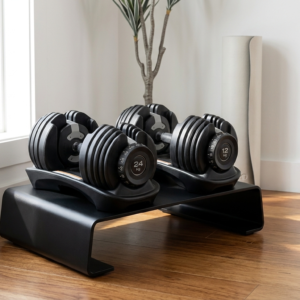 adjustable dumbbell set – £120