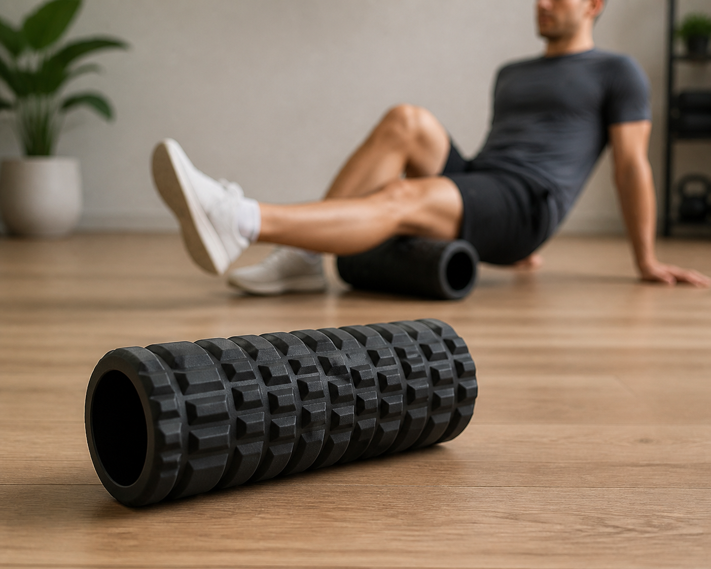 dnk black sports shoes Foam Roller – £18